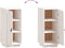 vidaXL - Dressoir - 34x40x75 - cm - massief - grenenhout - wit
