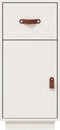 vidaXL - Dressoir - 34x40x75 - cm - massief - grenenhout - wit