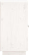 vidaXL - Dressoir - 34x40x75 - cm - massief - grenenhout - wit