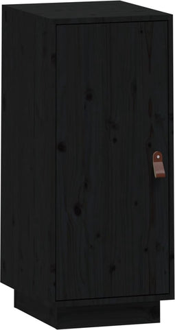 vidaXL - Dressoir - 34x40x75 - cm - massief - grenenhout - zwart