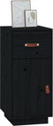 vidaXL - Dressoir - 34x40x75 - cm - massief - grenenhout - zwart