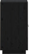 vidaXL - Dressoir - 34x40x75 - cm - massief - grenenhout - zwart