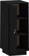 vidaXL - Dressoir - 34x40x75 - cm - massief - grenenhout - zwart