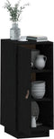 vidaXL - Dressoir - 34x40x75 - cm - massief - grenenhout - zwart