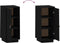 vidaXL - Dressoir - 34x40x75 - cm - massief - grenenhout - zwart