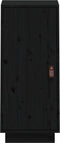 vidaXL - Dressoir - 34x40x75 - cm - massief - grenenhout - zwart