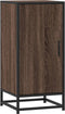 vidaXL - Dressoir - 35,5x35x76 - cm - bewerkt - hout - en - metaal - bruin - eikenkleur