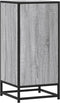 vidaXL - Dressoir - 35,5x35x76 - cm - bewerkt - hout - en - metaal - grijs - sonoma