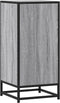 vidaXL - Dressoir - 35,5x35x76 - cm - bewerkt - hout - en - metaal - grijs - sonoma