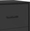 vidaXL - Dressoir - 35,5x35x76 - cm - bewerkt - hout - en - metaal - zwart