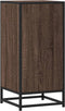 vidaXL - Dressoir - 35,5x35x76 - cm - bewerkt - hout - en - metaal - bruin - eikenkleur