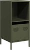 vidaXL - Dressoir - 35x39x73,5 - cm - koudgewalst - staal - olijfgroen