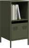 vidaXL - Dressoir - 35x39x73,5 - cm - koudgewalst - staal - olijfgroen