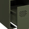 vidaXL - Dressoir - 35x39x73,5 - cm - koudgewalst - staal - olijfgroen