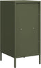vidaXL - Dressoir - 35x39x73,5 - cm - koudgewalst - staal - olijfgroen