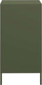 vidaXL - Dressoir - 35x39x73,5 - cm - koudgewalst - staal - olijfgroen