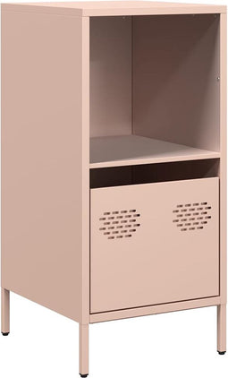 vidaXL - Dressoir - 35x39x73,5 - cm - koudgewalst - staal - roze