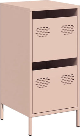 vidaXL - Dressoir - 35x39x73,5 - cm - koudgewalst - staal - roze