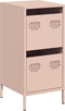 vidaXL - Dressoir - 35x39x73,5 - cm - koudgewalst - staal - roze