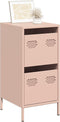 vidaXL - Dressoir - 35x39x73,5 - cm - koudgewalst - staal - roze