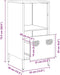vidaXL - Dressoir - 35x39x73,5 - cm - koudgewalst - staal - roze