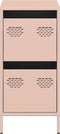 vidaXL - Dressoir - 35x39x73,5 - cm - koudgewalst - staal - roze
