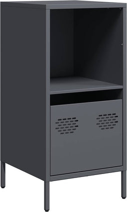 vidaXL - Dressoir - 35x39x73,5 - cm - koudgewalst - staal - antracietkleurig