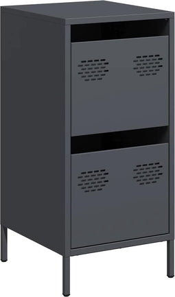 vidaXL - Dressoir - 35x39x73,5 - cm - koudgewalst - staal - antracietkleurig