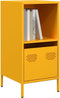 vidaXL - Dressoir - 35x39x73,5 - cm - koudgewalst - staal - mosterdgeel