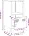 vidaXL - Dressoir - 35x39x73,5 - cm - koudgewalst - staal - mosterdgeel