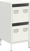 vidaXL - Dressoir - 35x39x73,5 - cm - koudgewalst - staal - wit