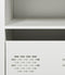 vidaXL - Dressoir - 35x39x73,5 - cm - koudgewalst - staal - wit