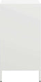 vidaXL - Dressoir - 35x39x73,5 - cm - koudgewalst - staal - wit