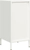 vidaXL - Dressoir - 35x39x73,5 - cm - koudgewalst - staal - wit