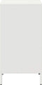 vidaXL - Dressoir - 35x39x73,5 - cm - koudgewalst - staal - wit