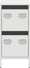 vidaXL - Dressoir - 35x39x73,5 - cm - koudgewalst - staal - wit
