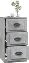 vidaXL - Dressoir - 36x35,5x67,5 - cm - bewerkt - hout - betongrijs