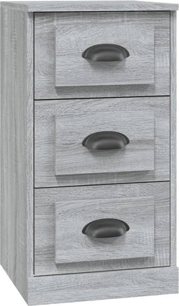 vidaXL - Dressoir - 36x35,5x67,5 - cm - bewerkt - hout - grijs - sonoma - eikenkleurig