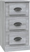 vidaXL - Dressoir - 36x35,5x67,5 - cm - bewerkt - hout - grijs - sonoma - eikenkleurig