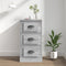 vidaXL - Dressoir - 36x35,5x67,5 - cm - bewerkt - hout - grijs - sonoma - eikenkleurig