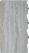 vidaXL - Dressoir - 36x35,5x67,5 - cm - bewerkt - hout - grijs - sonoma - eikenkleurig