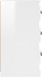 vidaXL - Dressoir - 36x35,5x67,5 - cm - bewerkt - hout - hoogglans - wit