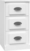 vidaXL - Dressoir - 36x35,5x67,5 - cm - bewerkt - hout - wit