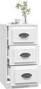 vidaXL - Dressoir - 36x35,5x67,5 - cm - bewerkt - hout - wit