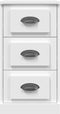 vidaXL - Dressoir - 36x35,5x67,5 - cm - bewerkt - hout - wit