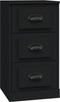 vidaXL - Dressoir - 36x35,5x67,5 - cm - bewerkt - hout - zwart