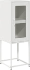 vidaXL - Dressoir - 36x39x107 - cm - koudgewalst - staal - wit