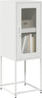 vidaXL - Dressoir - 36x39x107 - cm - koudgewalst - staal - wit