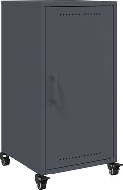 vidaXL - Dressoir - 36x39x72 - cm - staal - antracietkleurig