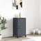 vidaXL - Dressoir - 36x39x72 - cm - staal - antracietkleurig